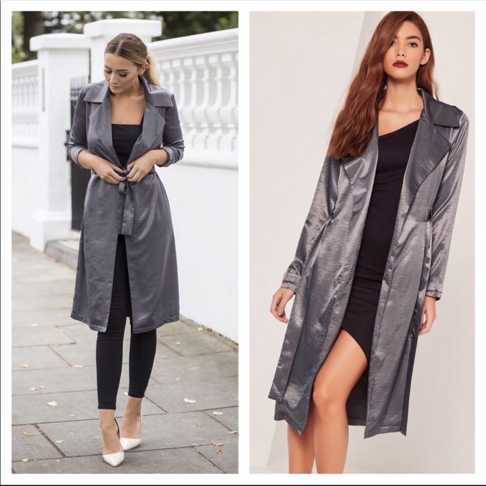 COPY - Sarah Ashcroft x Missguided Satin Duster